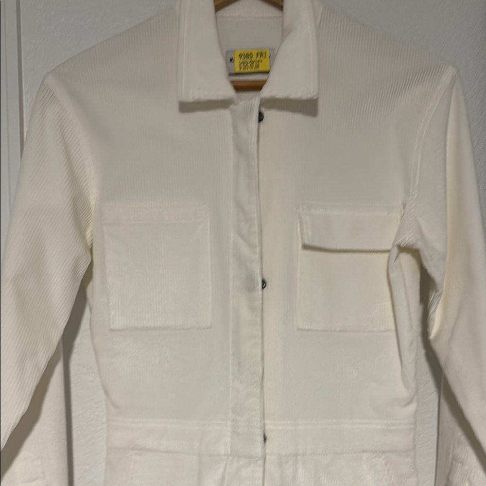 BIGWIG Corduroy Rivet Utility White